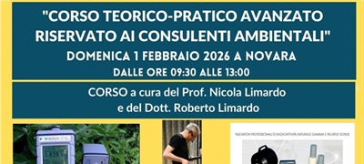 CORSO TEORICO-PRATICO AVANZATO PER CONSULENTI AMBIENTALI