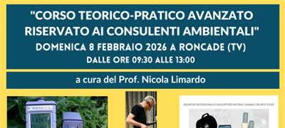 (Treviso) CORSO TEORICO-PRATICO AVANZATO PER CONSULENTI AMBIENTALI
