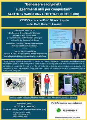 (Rimini) CORSO - Benessere e longevità: suggerimenti utili per conquistarli.