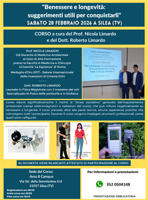 (Treviso) CORSO - Benessere e longevità: suggerimenti utili per conquistarli.